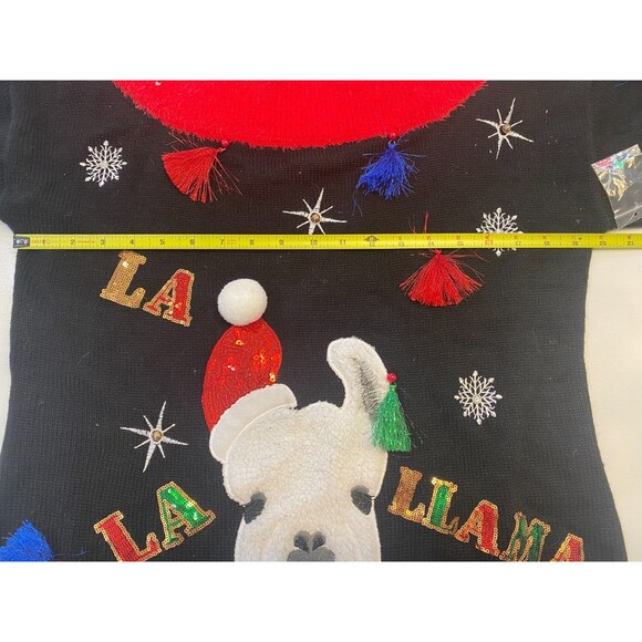 Holiday Time La Lama Christmas Ugly Sweater Size M NWOT - Picture 5 of 9
